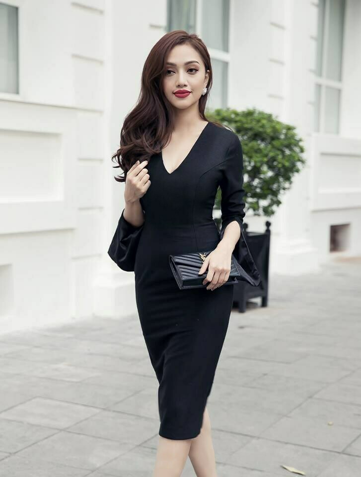 Váy Body Đen Cổ Cao Tay Dài Chất Len Tăm, Đầm Body Nữ | Shopee Việt Nam