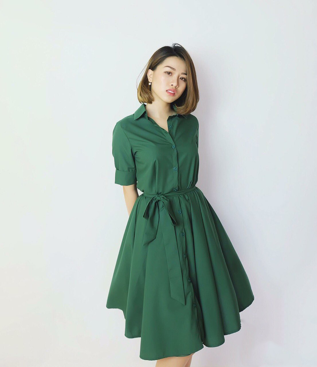 Váy đầm nữ Bigsize Đầm polo dáng suông tay ngắn có cổ mùa hè Phong cách Hàn  Quốc Thời Trang đẹp | Shopee Việt Nam