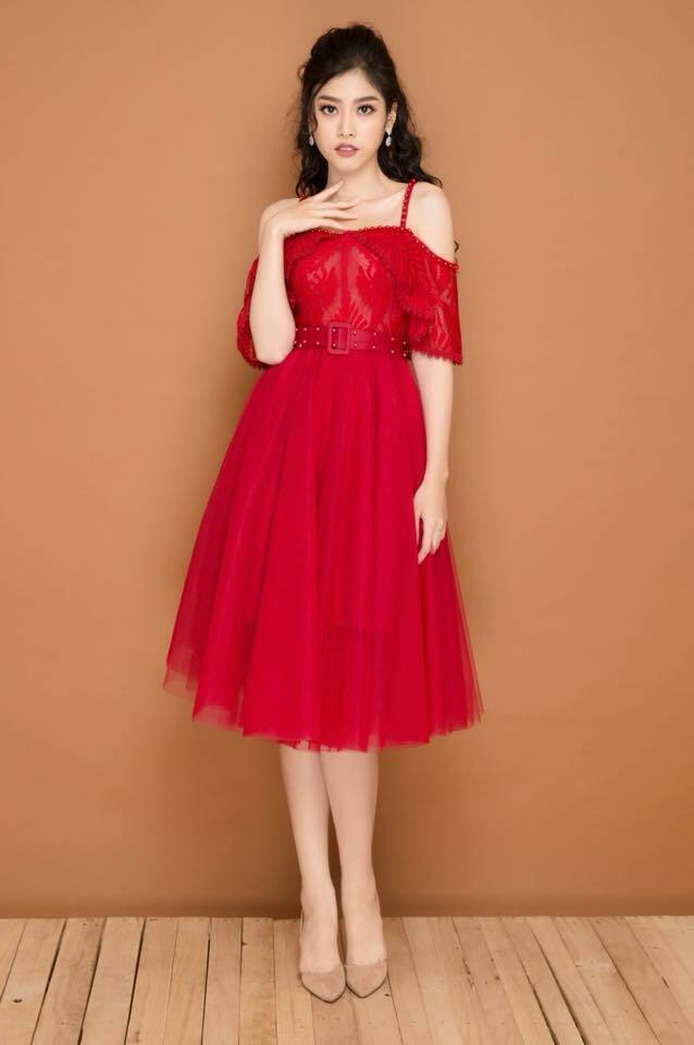 Váy Liền Hai Dây Buộc Cổ Màu Đỏ Hot Girl Phong Cách Hồng Kông Váy Ngắn Lưng  Đẹp Ôm Mông Gợi Cảm Tôn Dáng Phong Cách Thuần Dục Mùa Hè Cho Nữ -