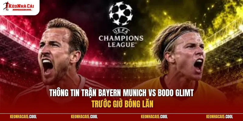 Thông tin trận Bayern Munich vs Bodo Glimt  trước giờ bóng lăn